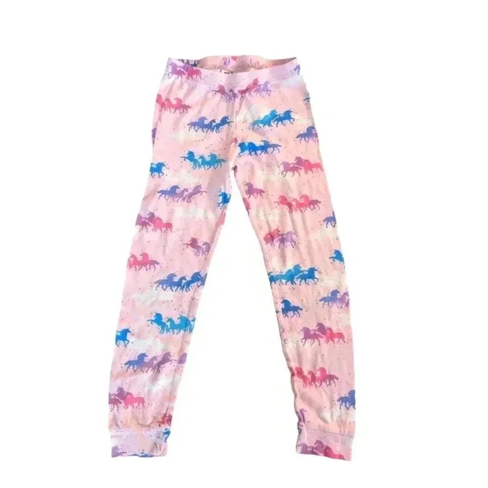 The Children's Place Colorful Unicorn Girls' Pajama Set Cotton SZ 6-7
